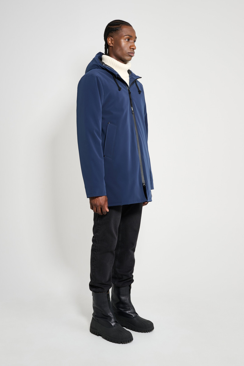 Stockholm Matte Winter Coat Navy 3