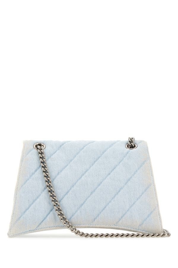 【送料&関税込】Balenciaga Light-blue Denim Crush M Shoulder Balenciaga Light-blue Denim Crush M Shoulder Bag | italist