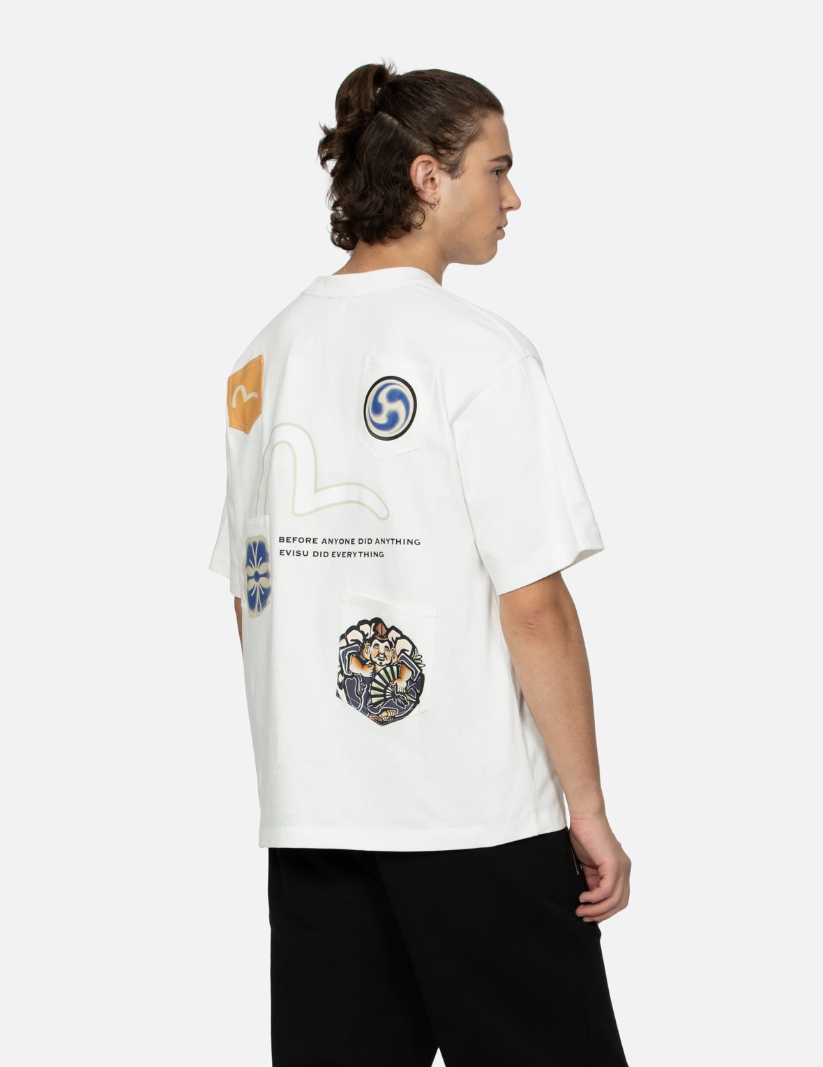 Multi-print and Multi-pocket Relax Fit T-Shirt - 5
