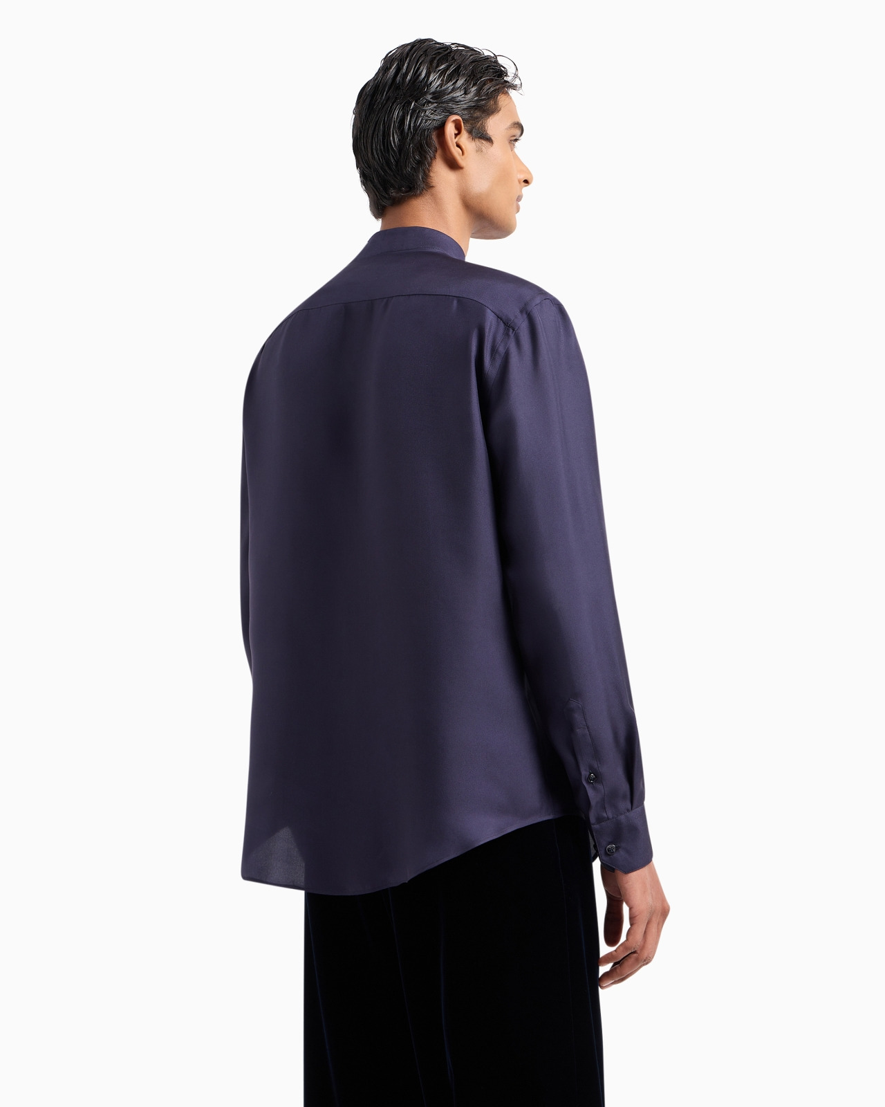 Giorgio's regular-fit silk twill shirt - 3