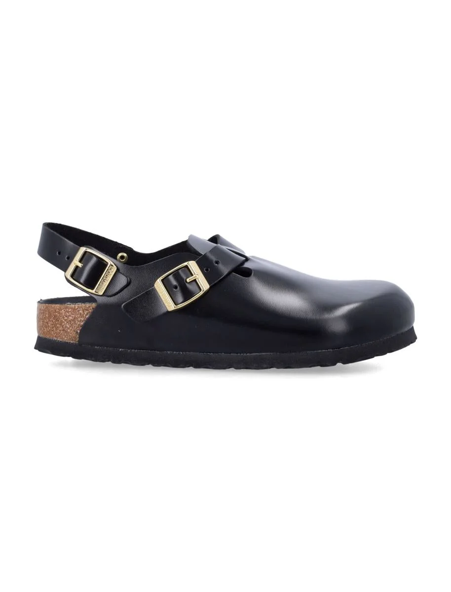 Birkenstock Black Tokio Ii Natiral Leather Clogs - 1