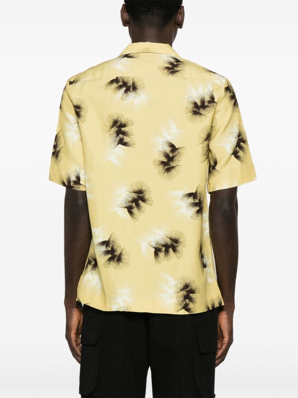 abstract-print camp-collar shirt - 4