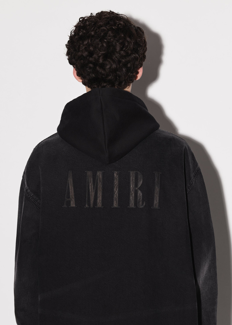 DENIM HOODED OVERSHIRT 7