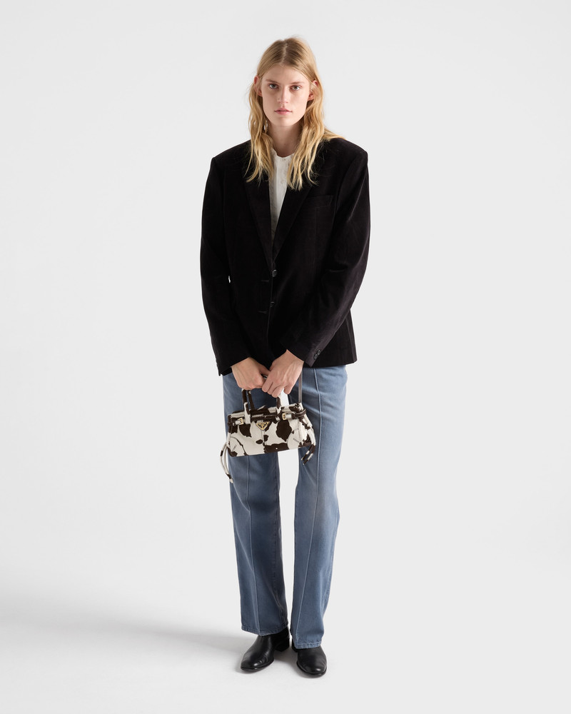 Prada Prada Bonnie mini printed leather handbag outlook