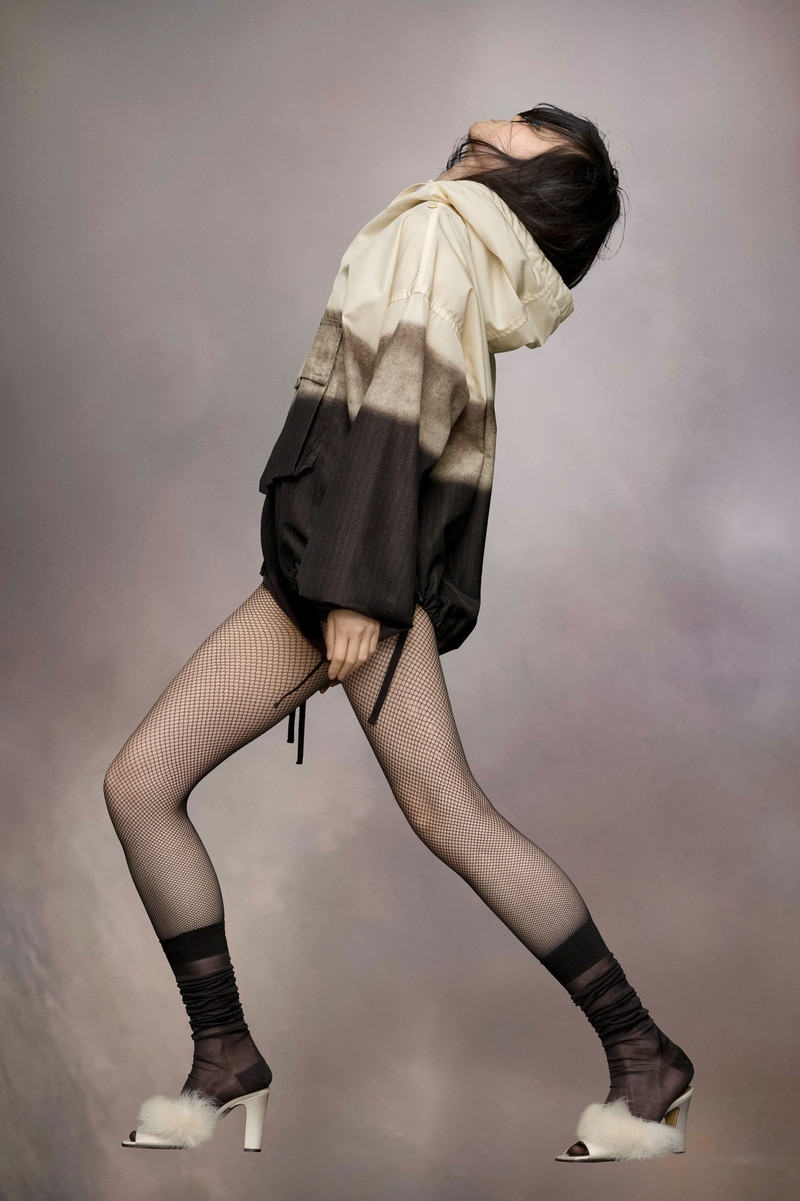 Trompe l'oeil pinstripe romper 3