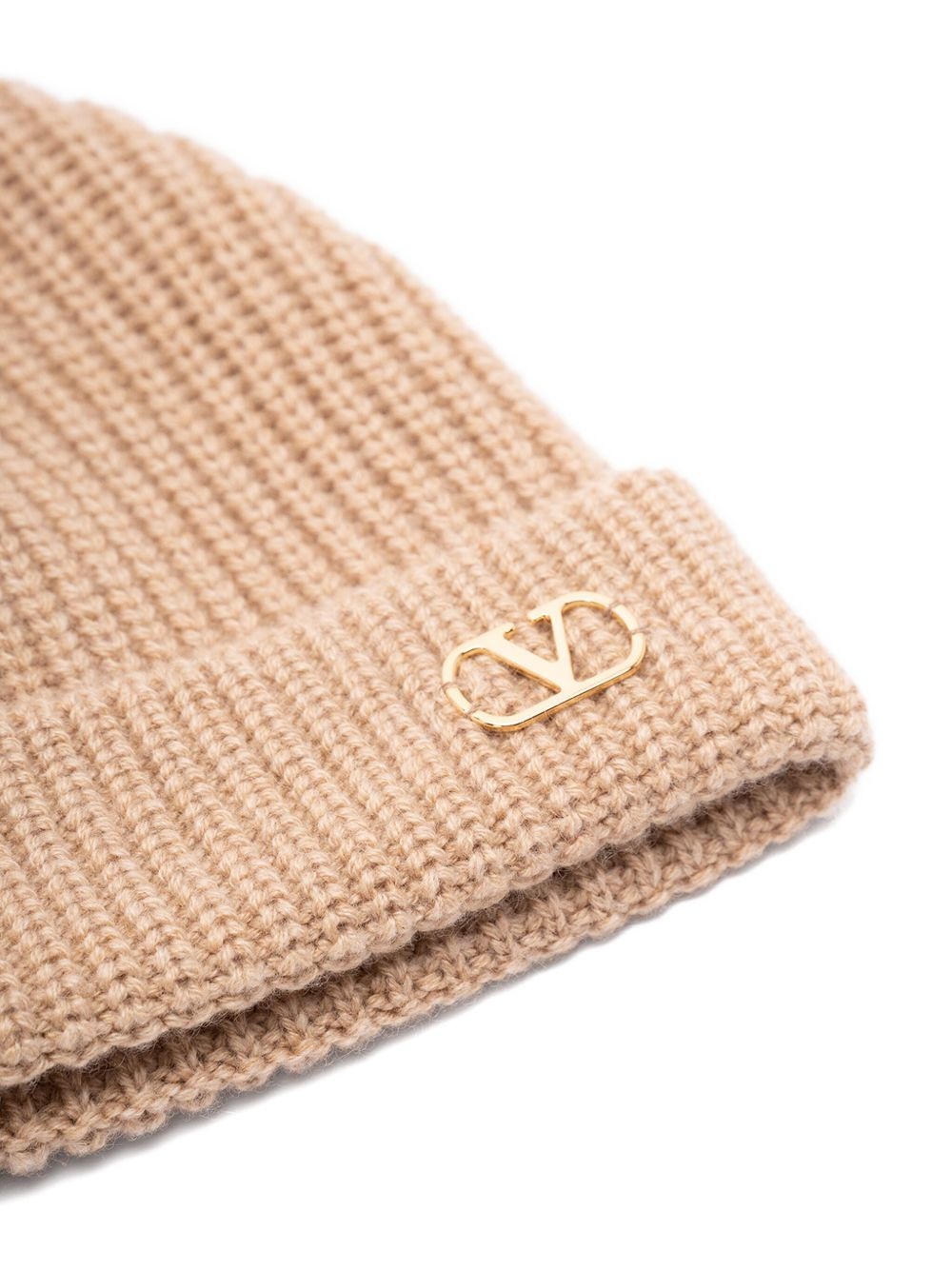 VLogo ribbed beanie - 2