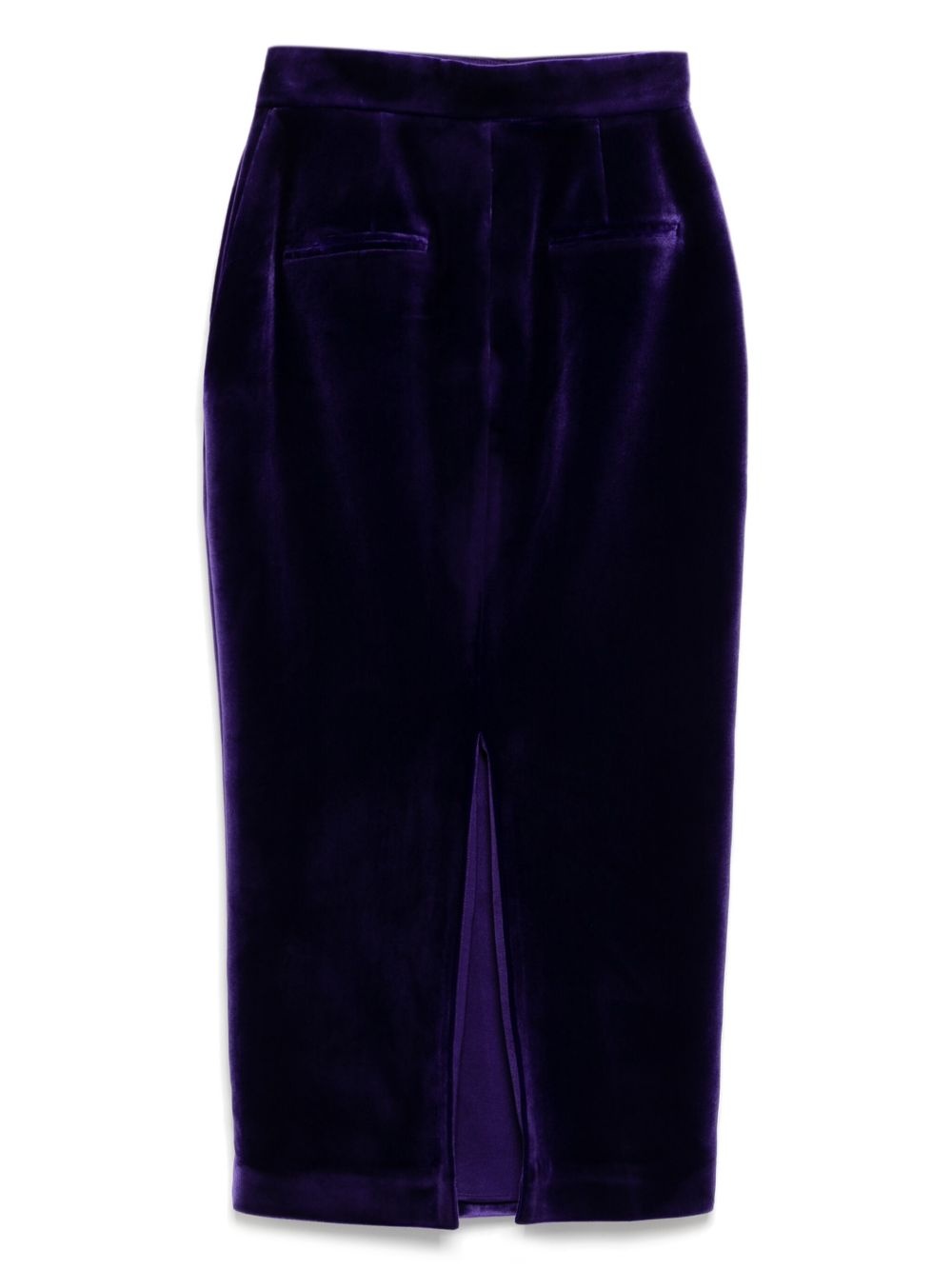 velvet pencil skirt - 2