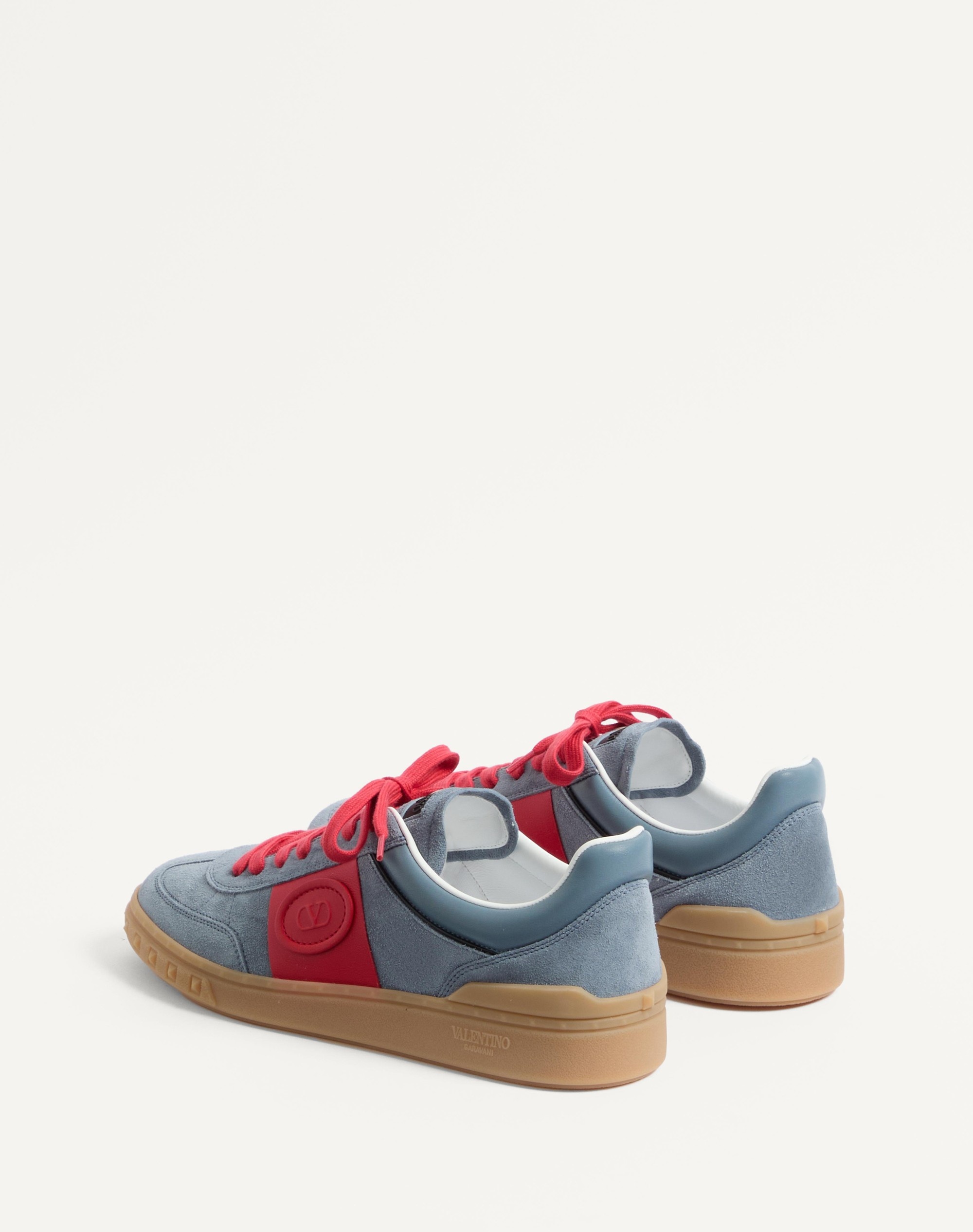 Valentino UPVILLAGE LOW TOP SNEAKER IN SPLIT LEATHER AND