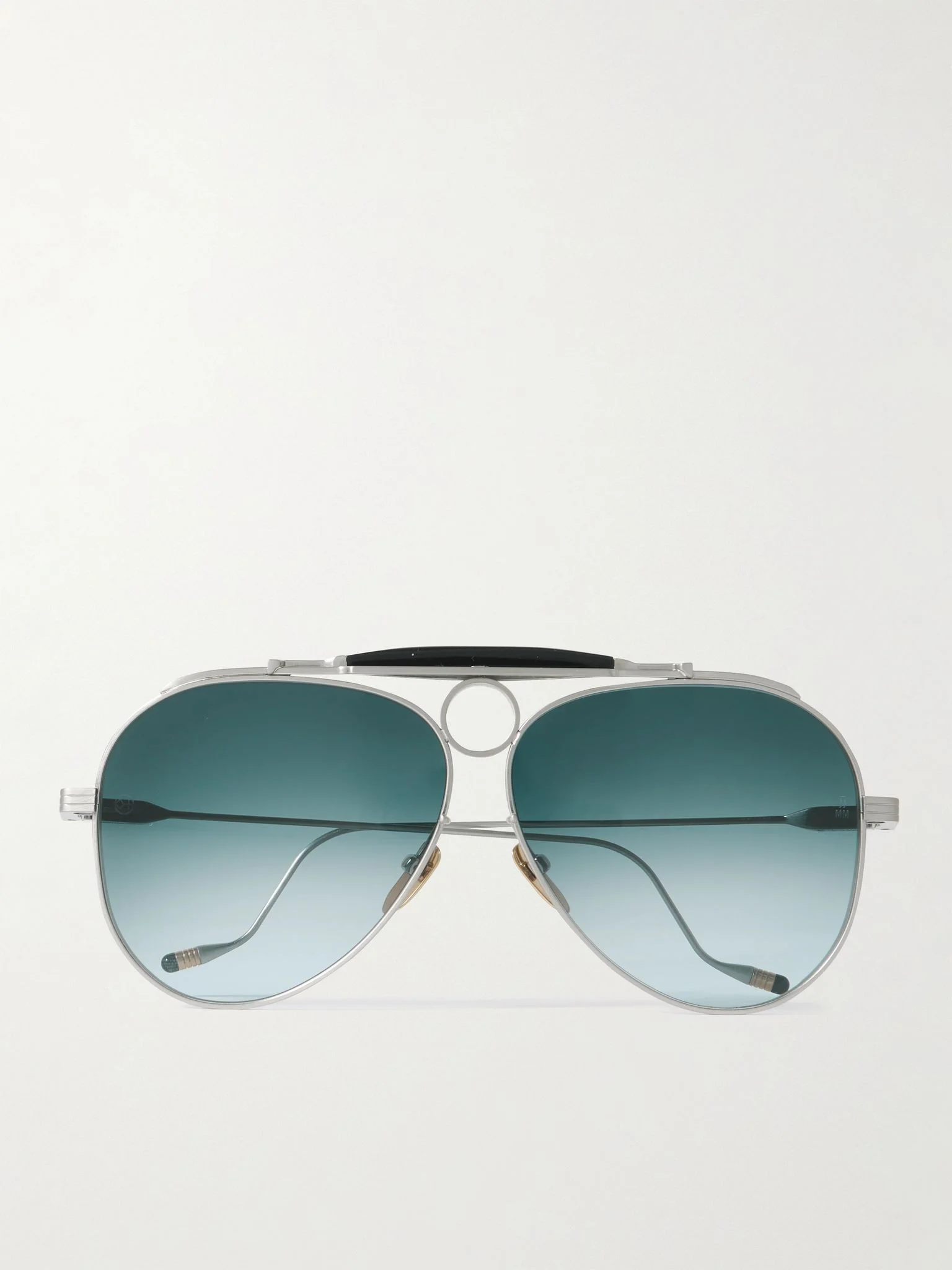 + Diamond Cross Ranch Aviator-Style Silver-Tone Sunglasses Silver - 1