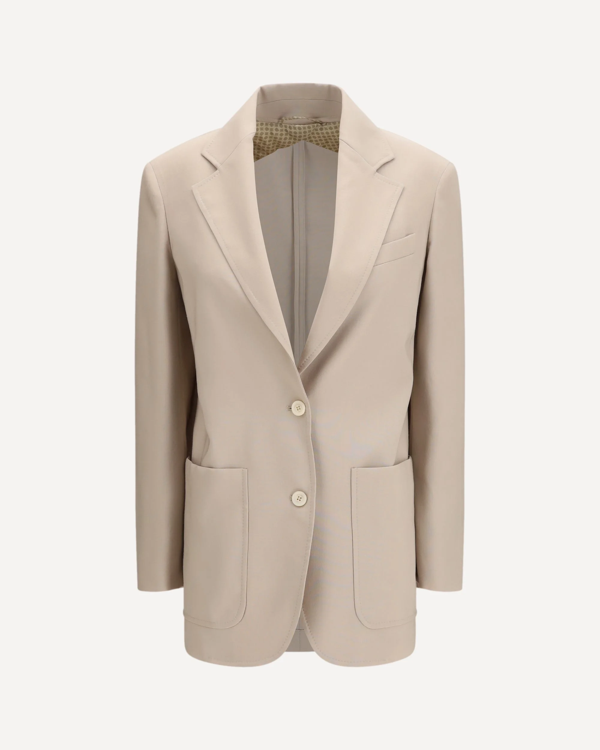 Single-breasted wool-blend Blazer - 1