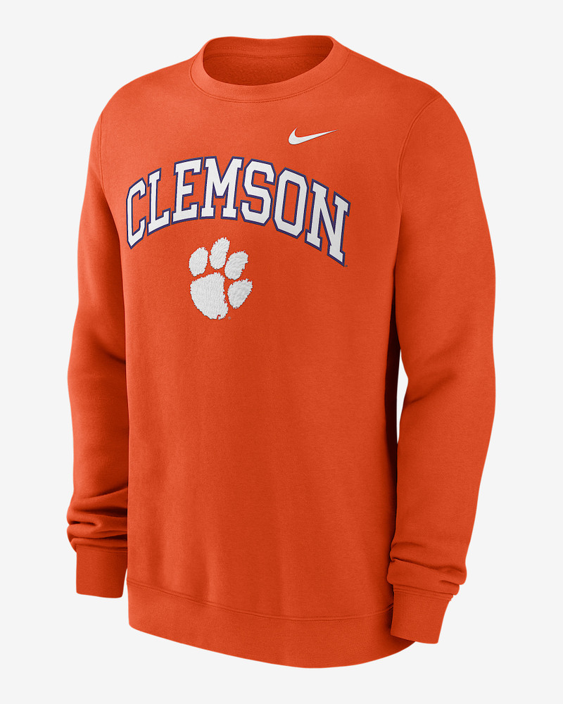 Clemson Arch Men's Nike College Pullover Crew 1