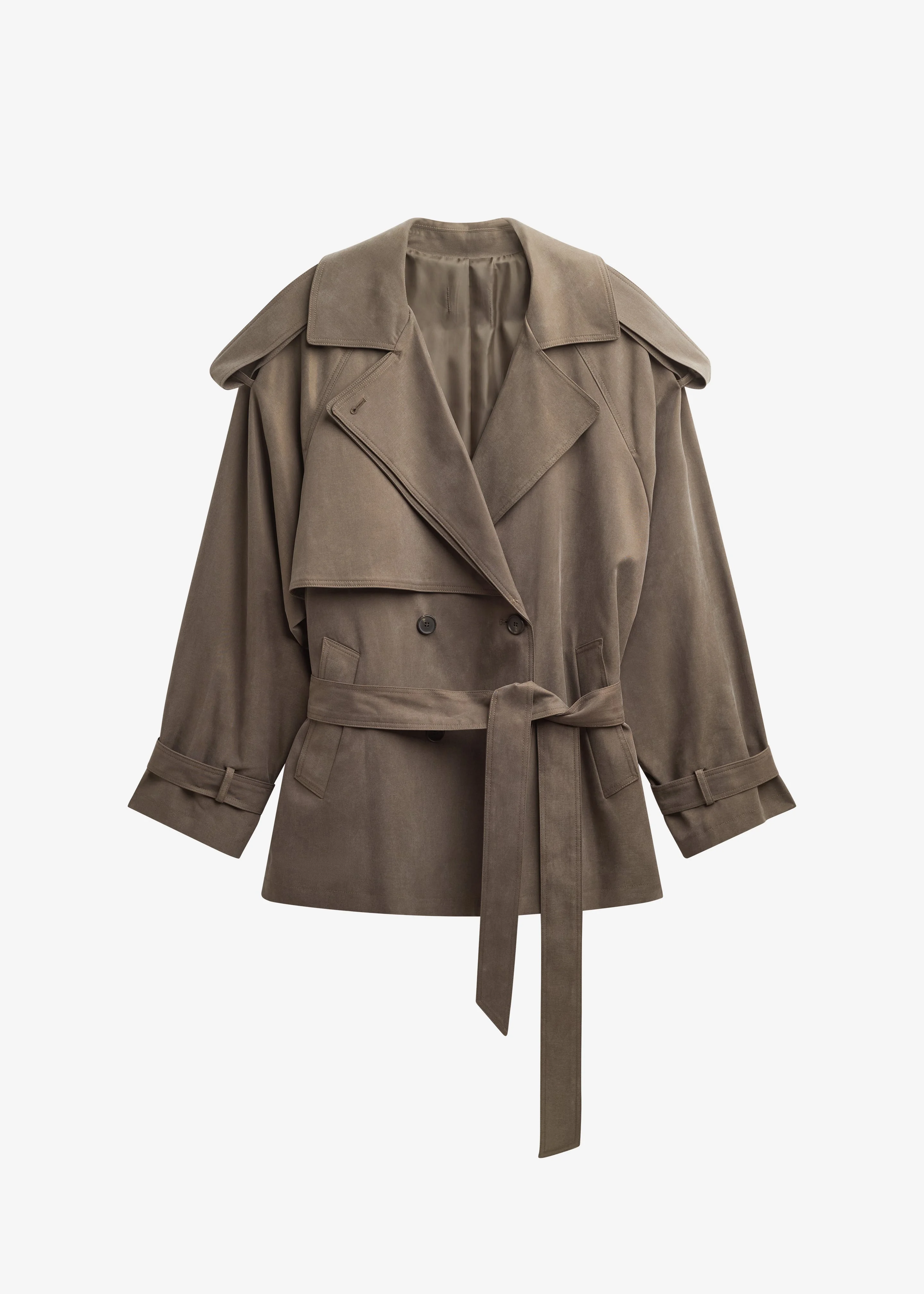 Vesoul Short Trench - Brown - 1
