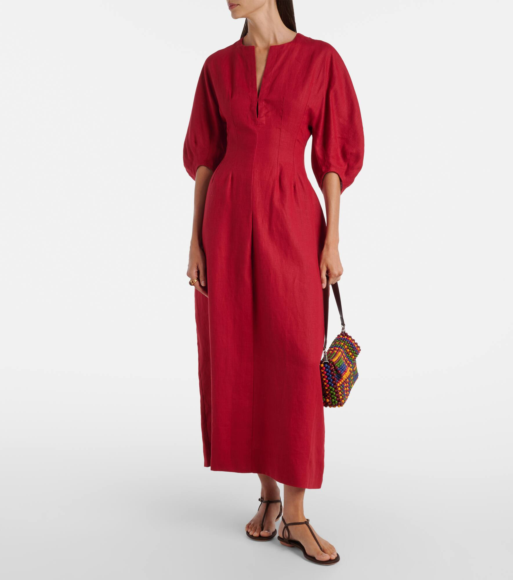 Soleil linen maxi dress - 2