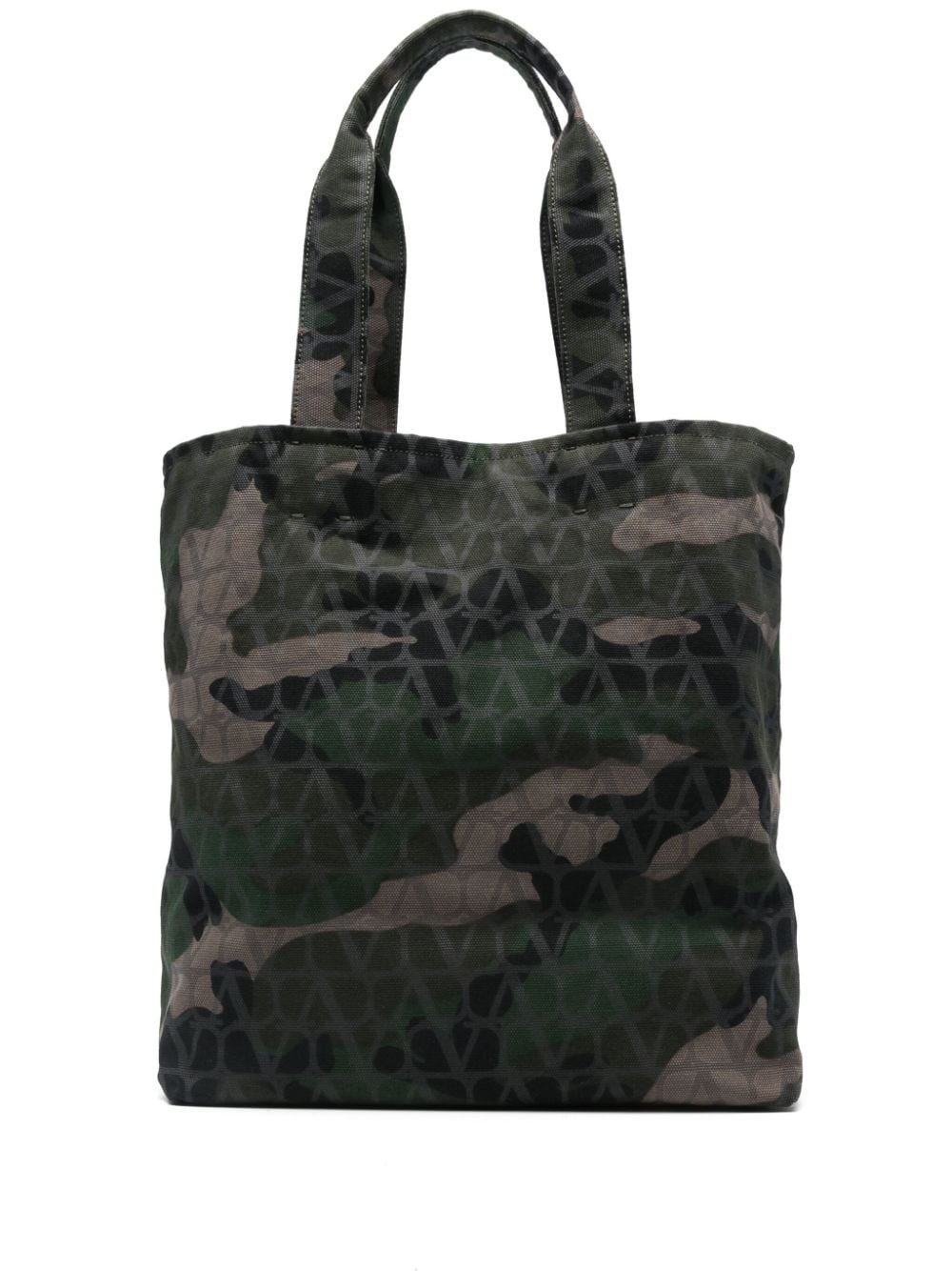 camouflage-pattern tote bag - 1