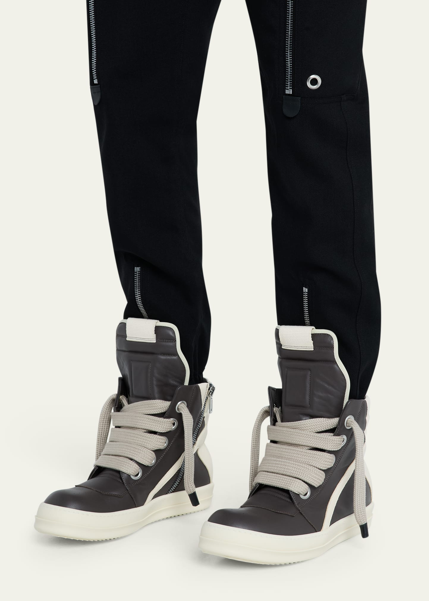 Men's Jumbolace Geobasket Leather High-Top Sneakers - 2