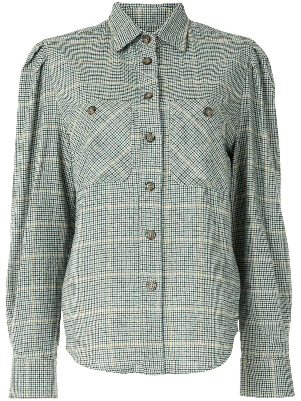 Falco checked long-sleeved shirt - 1