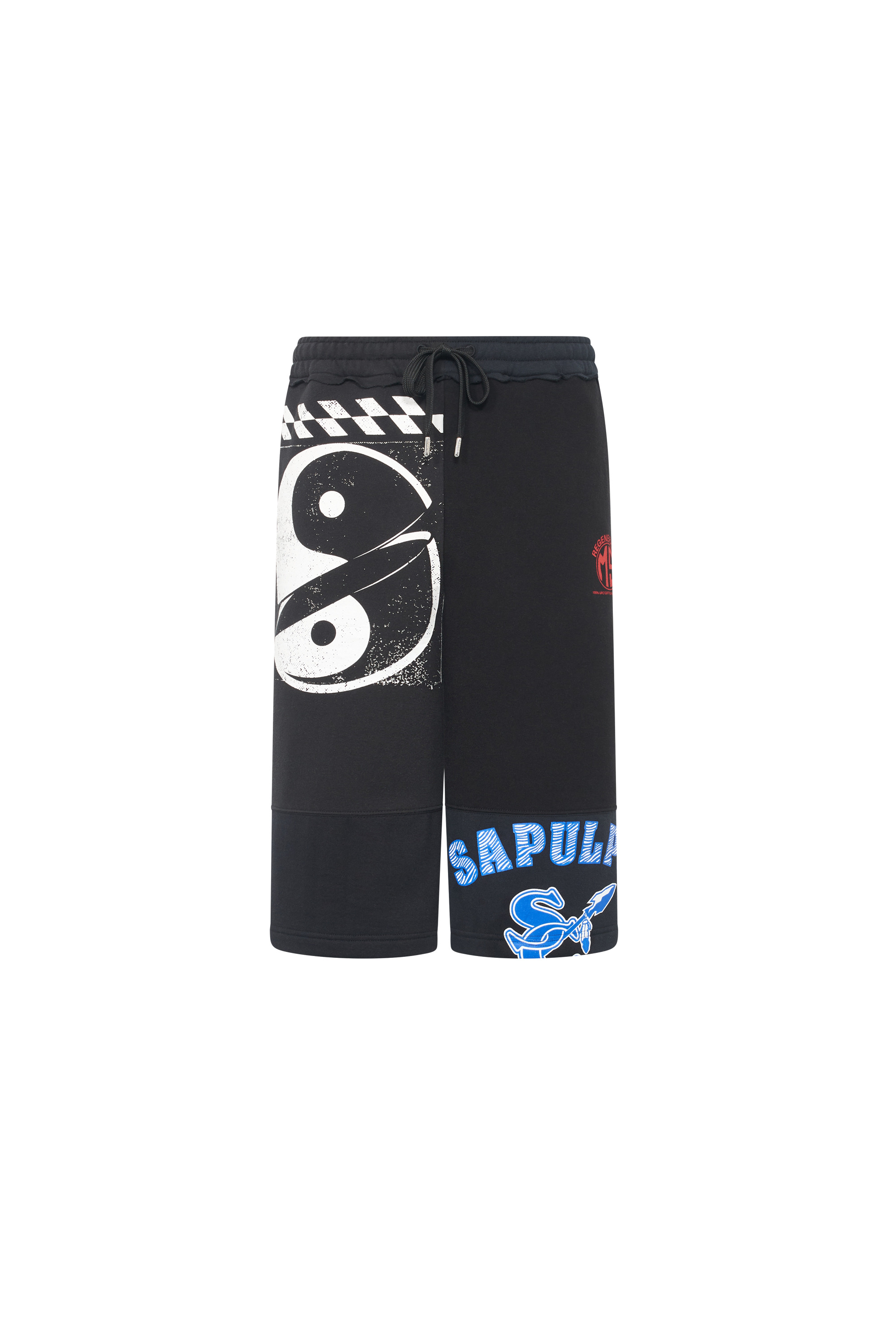 Regenerated Graphic Sweatshirts Drawstring Shorts - 9