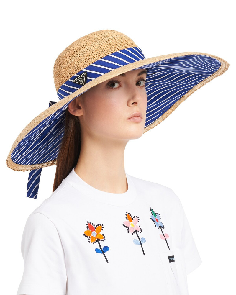 Prada Raffia hat outlook