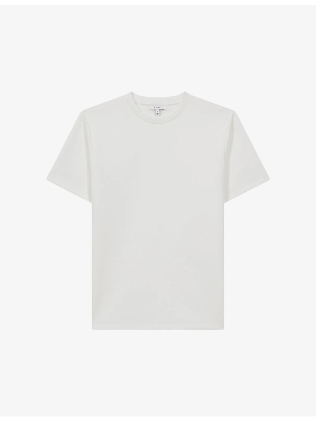 Bradley stitched-trim stretch woven-blend T-shirt - 1