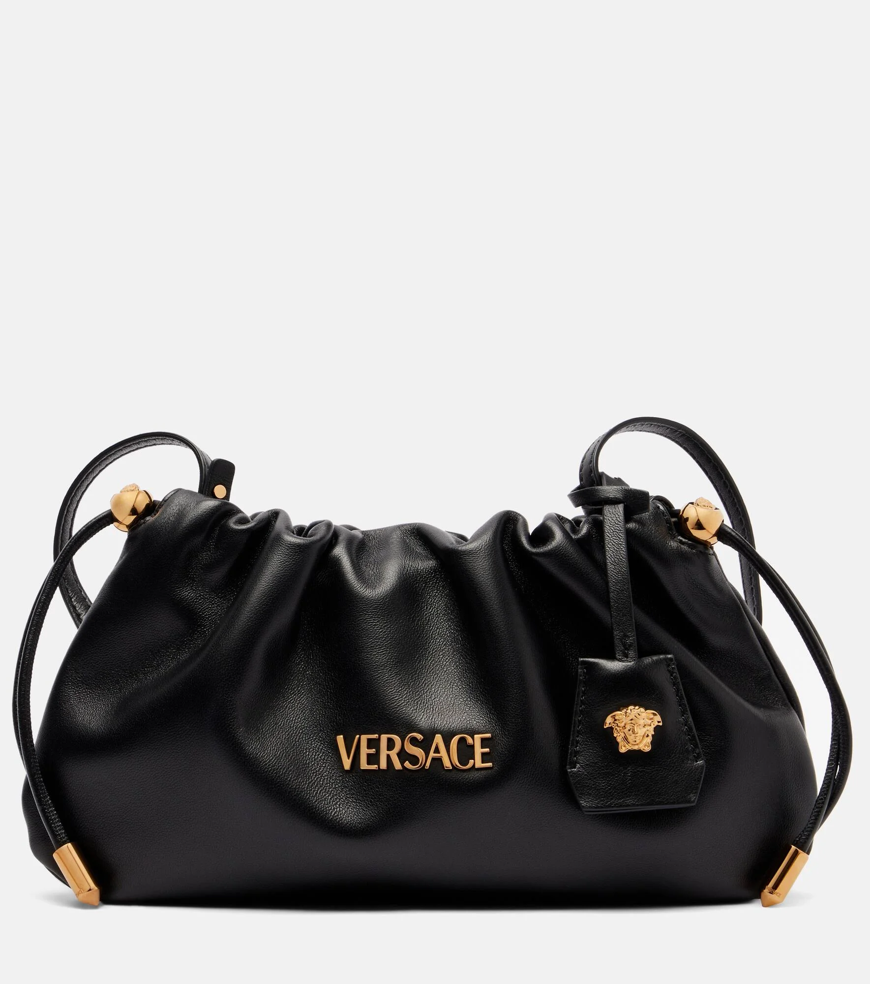 Versace Tag Mini leather tote bag - 1