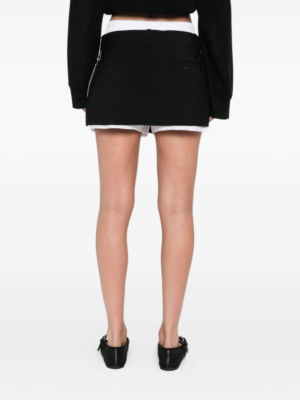 ALEXANDER WANG - Women Chain Pre-Styled Pleated Short - 4