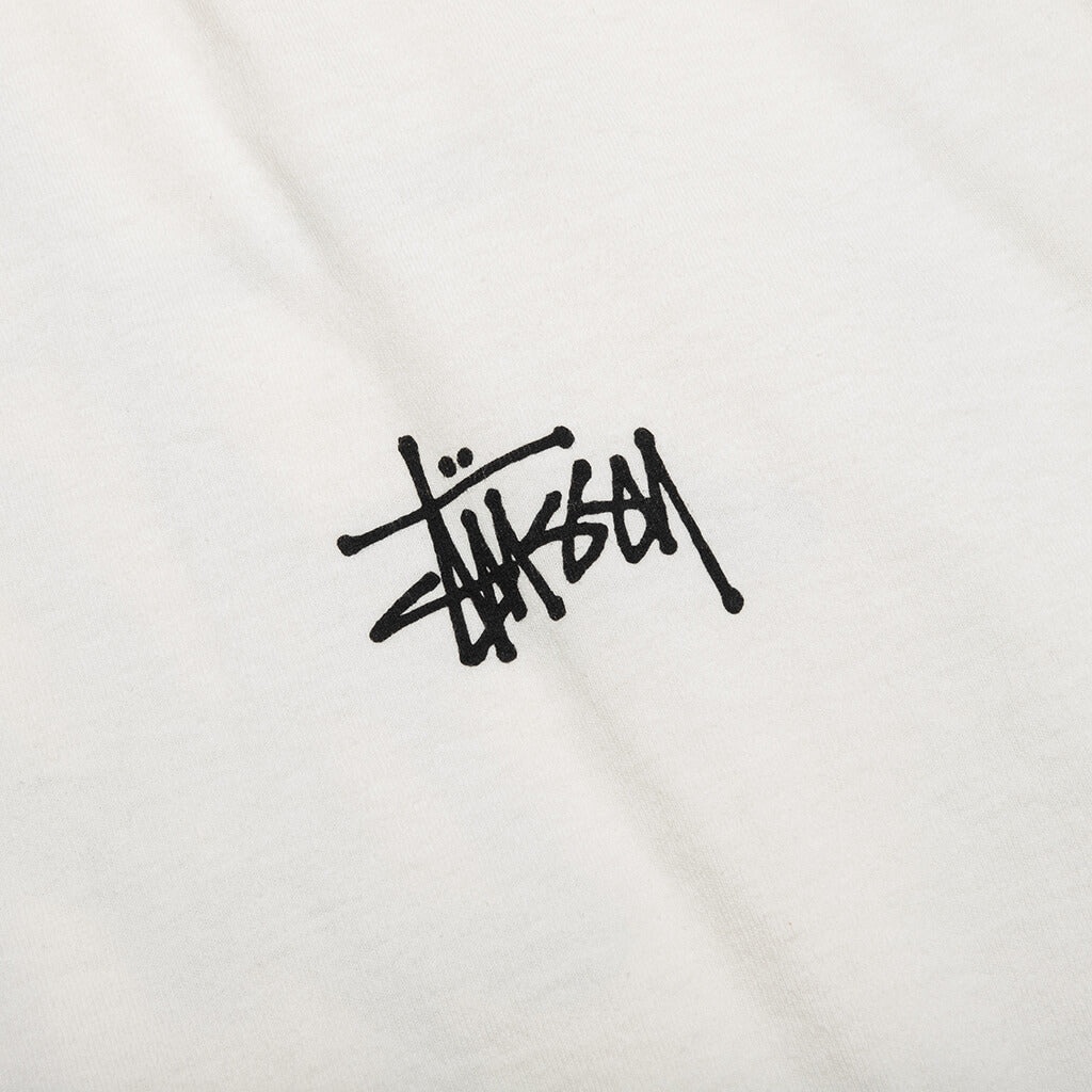 BASIC STUSSY PIG. DYED TEE - NATURAL - 3