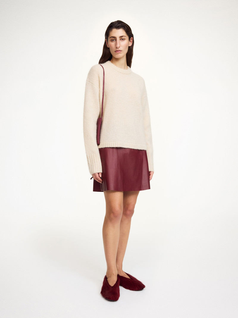 BY MALENE BIRGER Namia leather mini skirt outlook