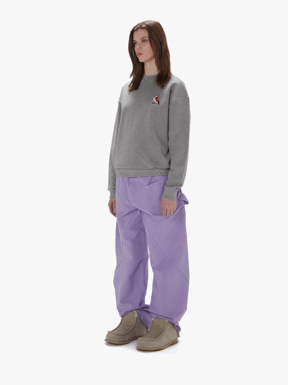 SWEATSHIRT WITH PUFFIN EMBROIDERY - 4