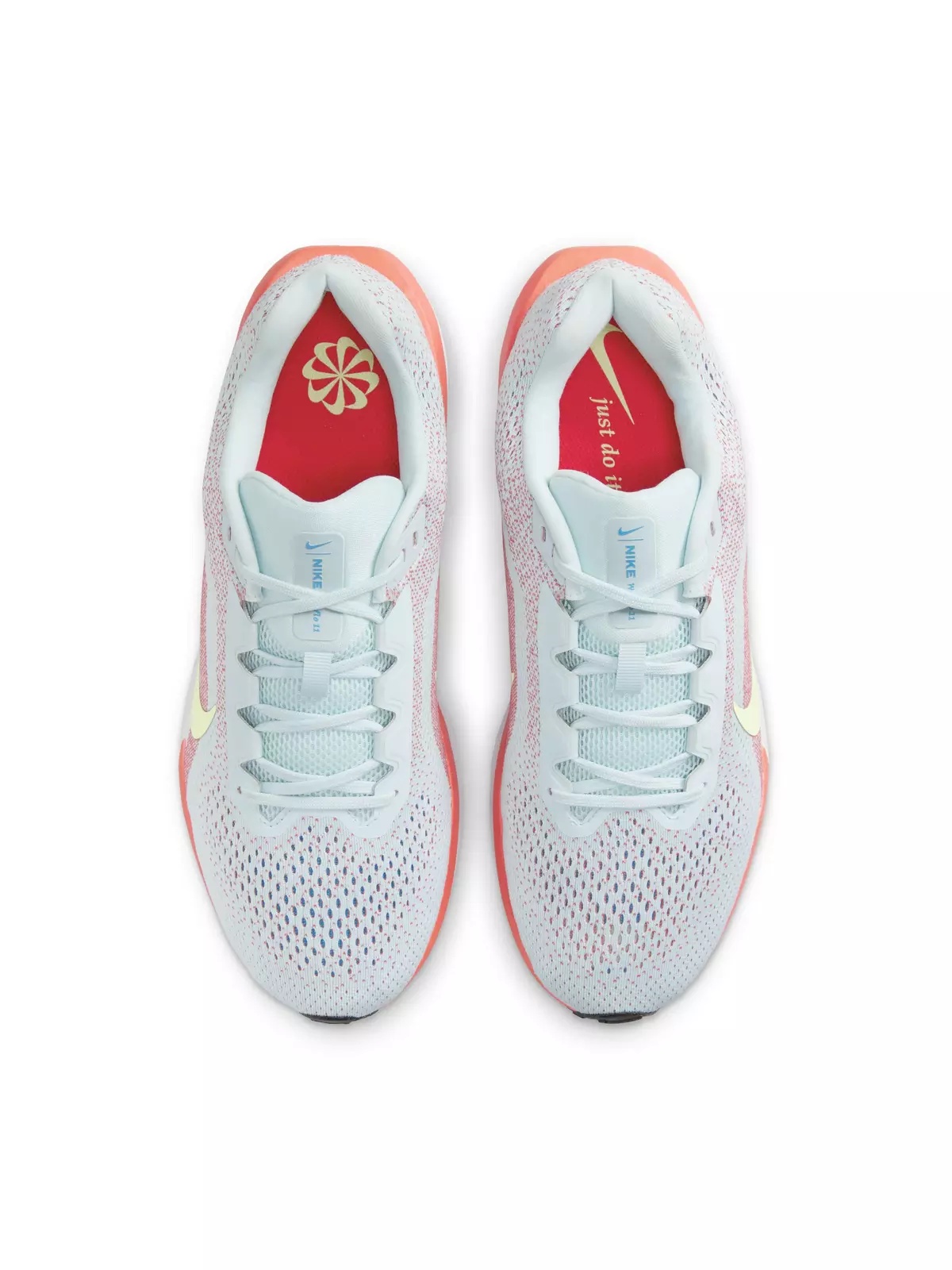 Winflo 11 "Glacier Blue/Bright Crimson/Sail/Barely Volt" Men's Running Shoe - 4