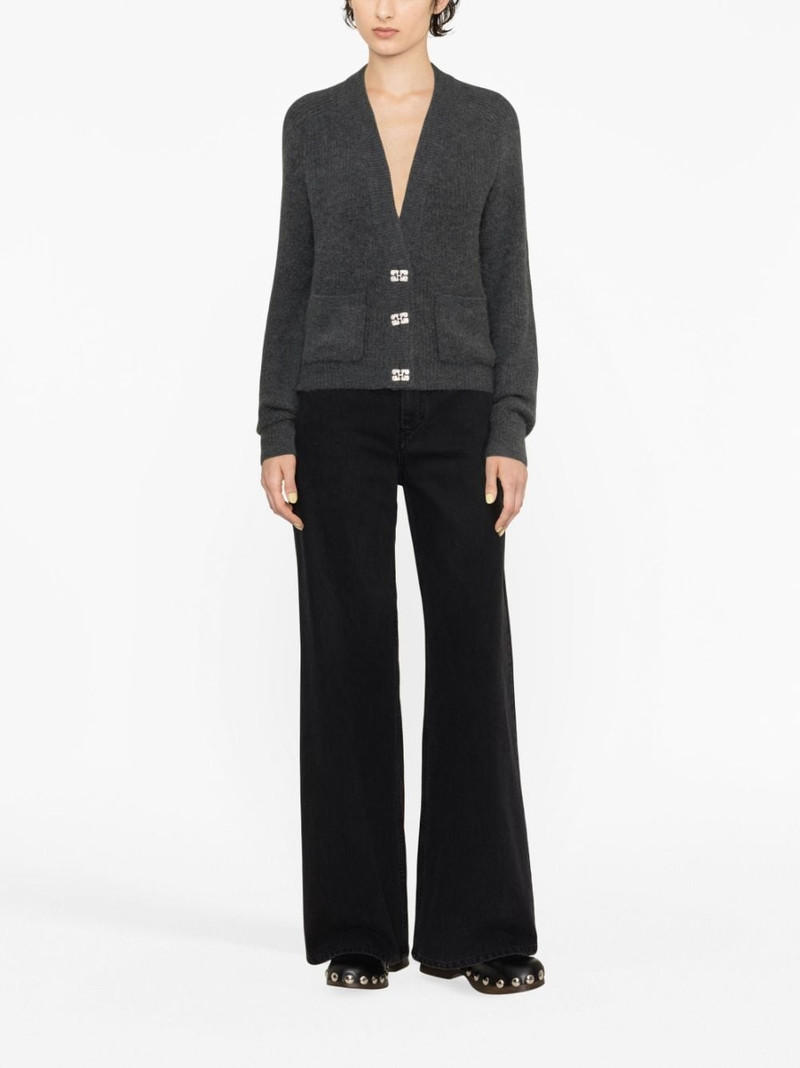 GANNI Butterfly-button cardigan outlook