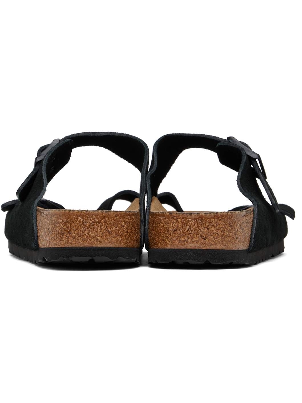 Black Regular Arizona Soft Footbed Sandals - 2