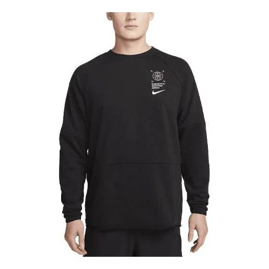 Nike Dri-FIT Men's Graphic Fitness Crew 'Black' DV9827-010 - 1