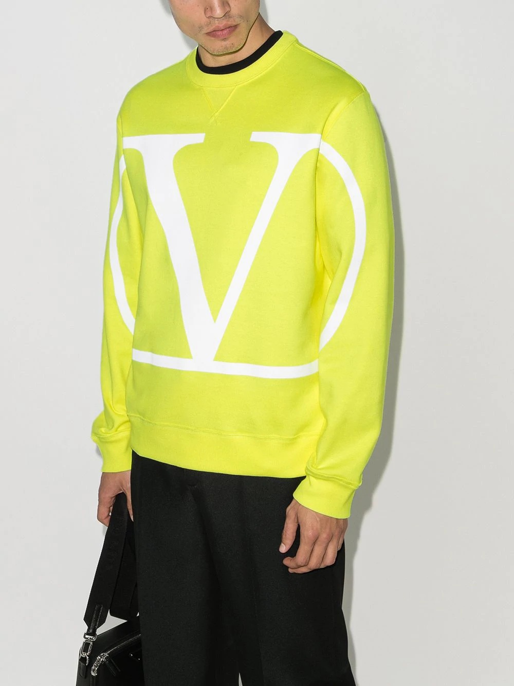 fluoro logo detail sweatshirt - 2