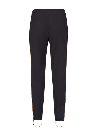 FENDI FF motif stirrup skinny trousers outlook