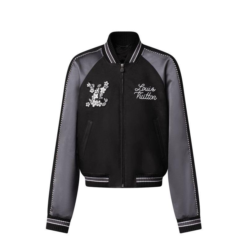 Embellished Mix Leather Blouson - 1