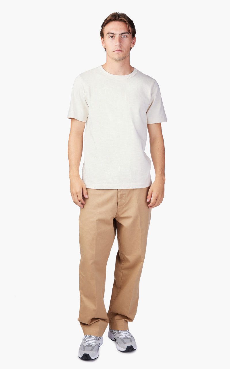 Merz b. Schwanen MERZ B. SCHWANEN 2S14 CREW NECK TEE NATURE outlook