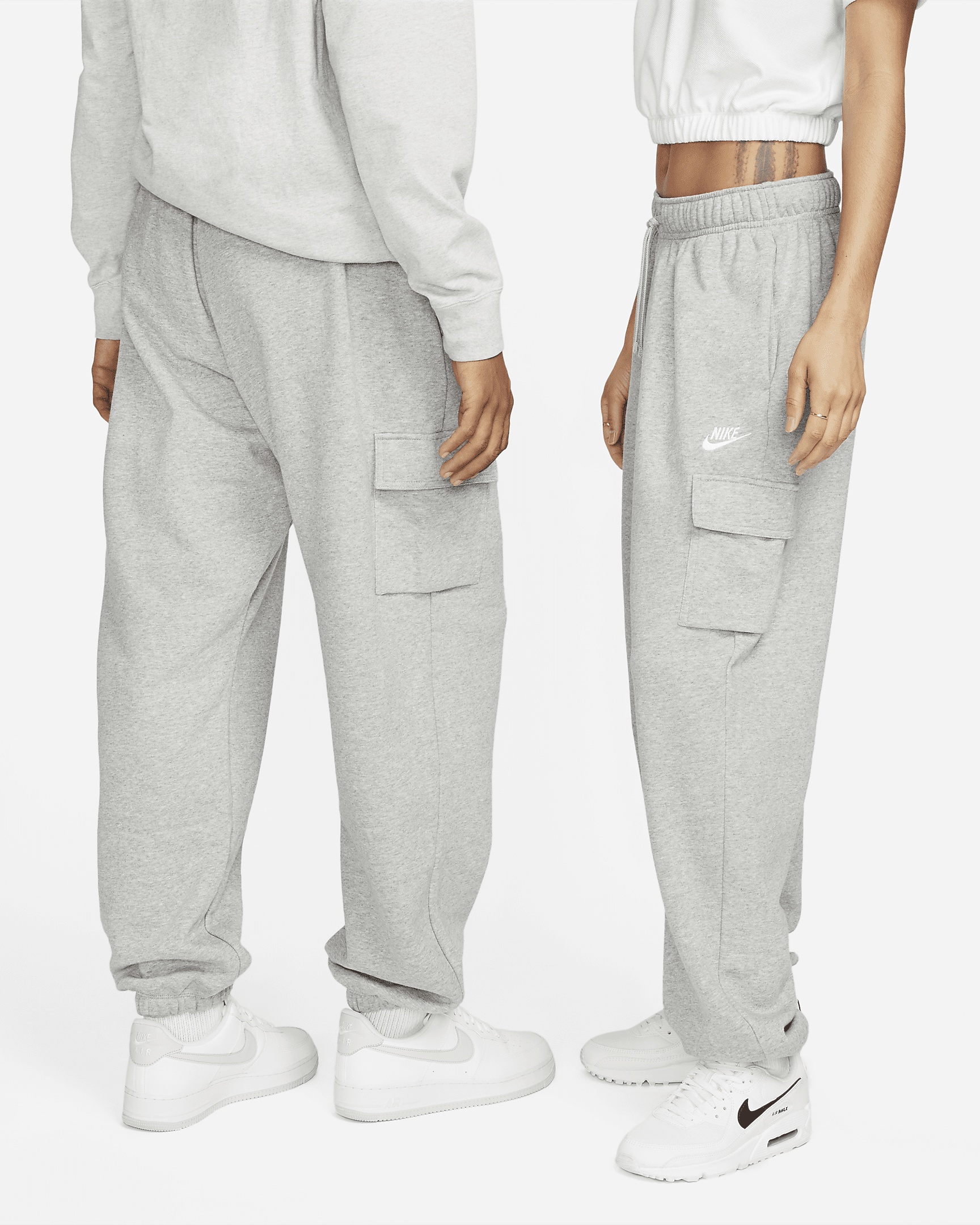 Nike Sportswear Club Fleece Women's Mid-Rise Oversized Cargo Sweatpants - 2