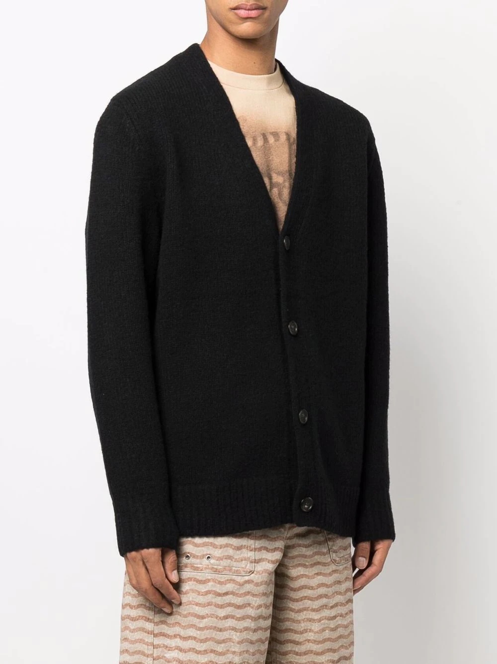 V-neck buttoned cardigan - 3