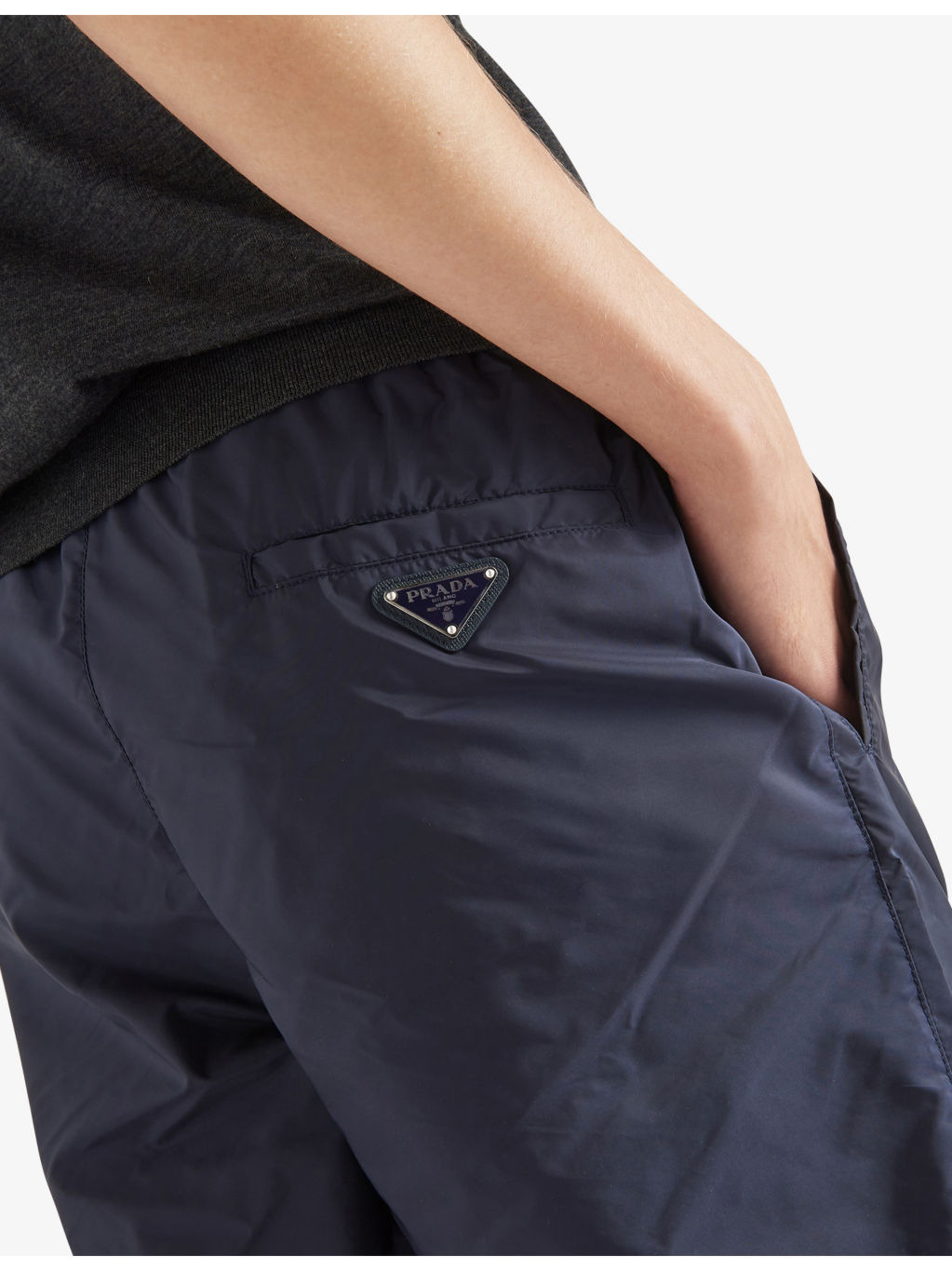 Triangle-Logo Re-Nylon Swim Trunks - 5