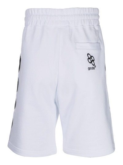 GCDS drawstring cotton track shorts outlook