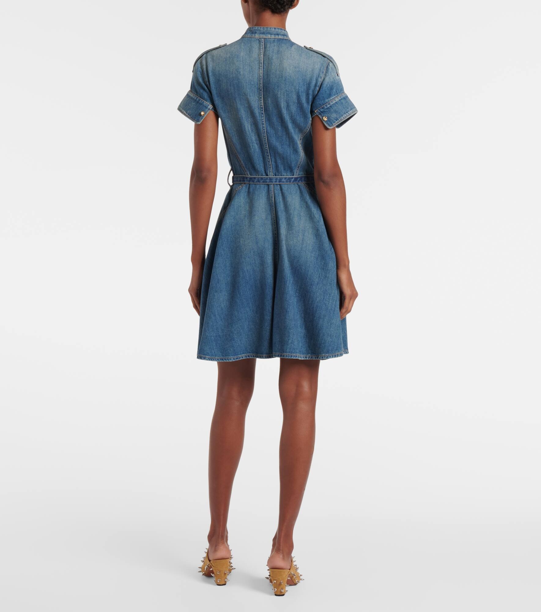 Uniform denim minidress - 3
