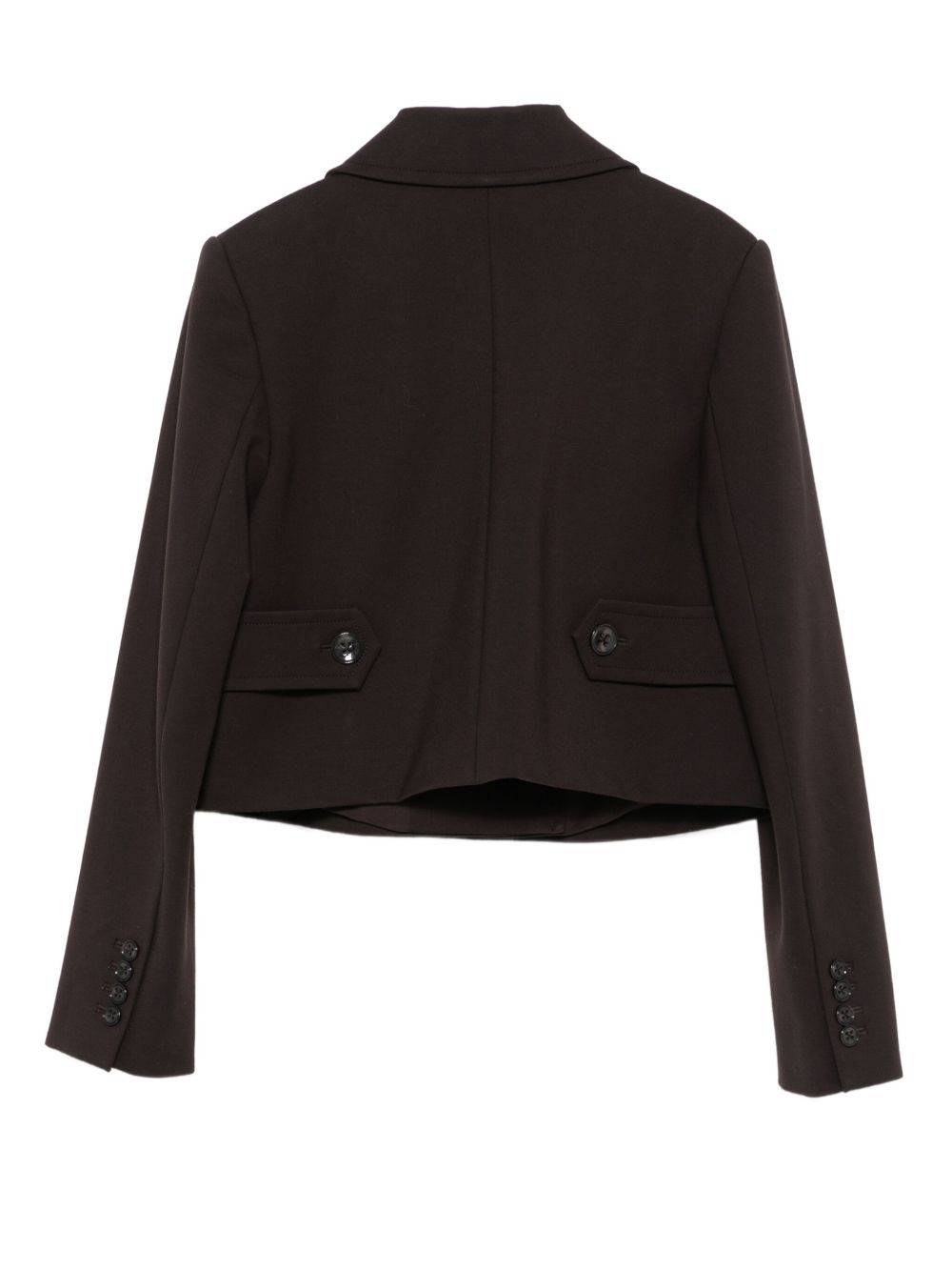 double-breasted cropped jacket - 2