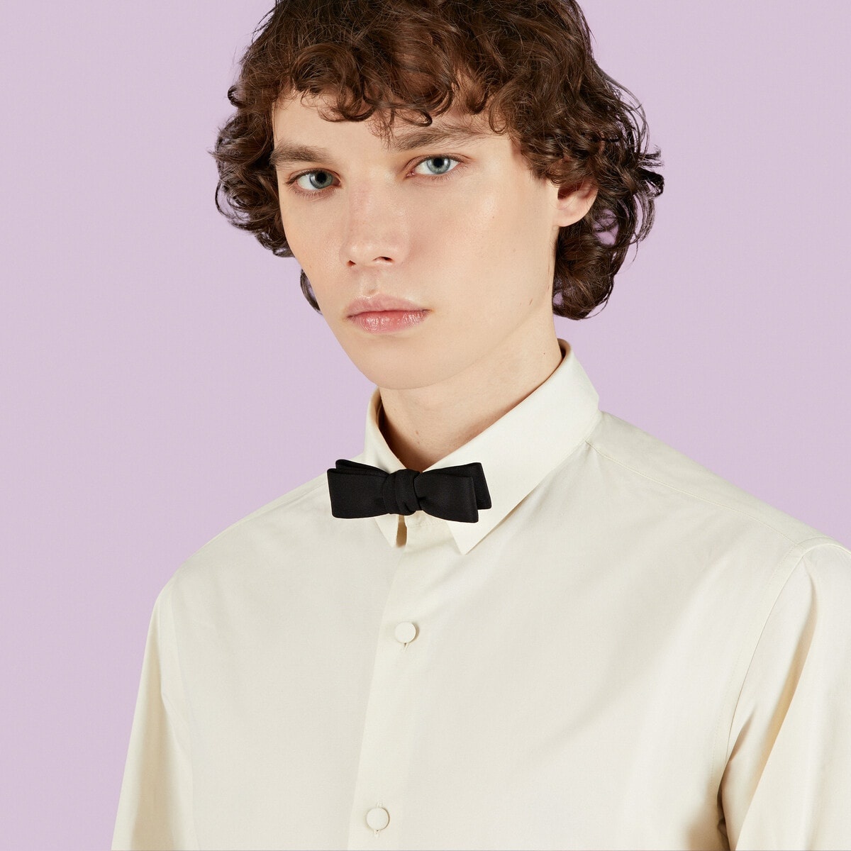 Cotton poplin shirt with embroidery - 4