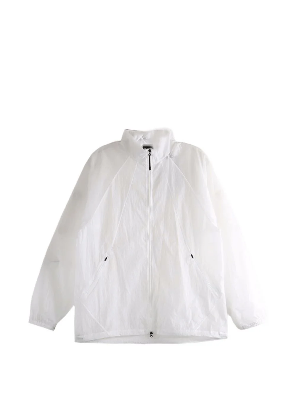 sheer raglan-sleeve jacket - 1