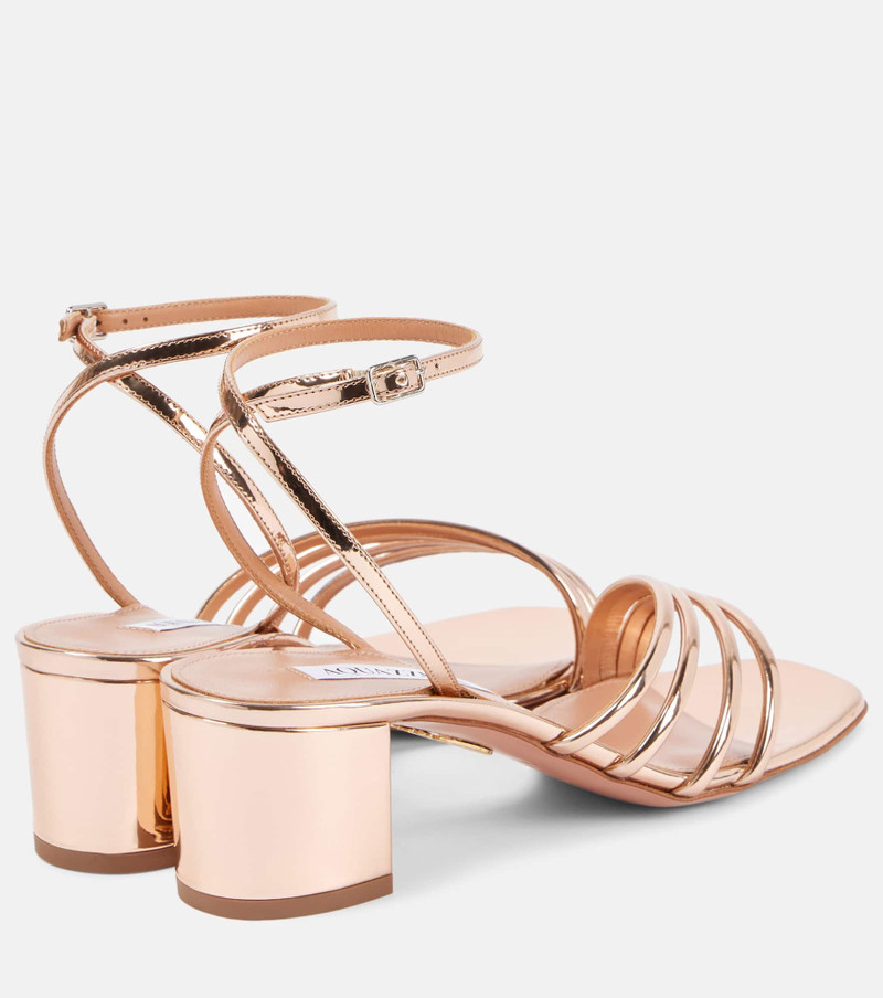 AQUAZZURA Latour 50 faux leather sandals outlook