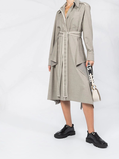 Stella McCartney Leilani belted shirt-dress outlook