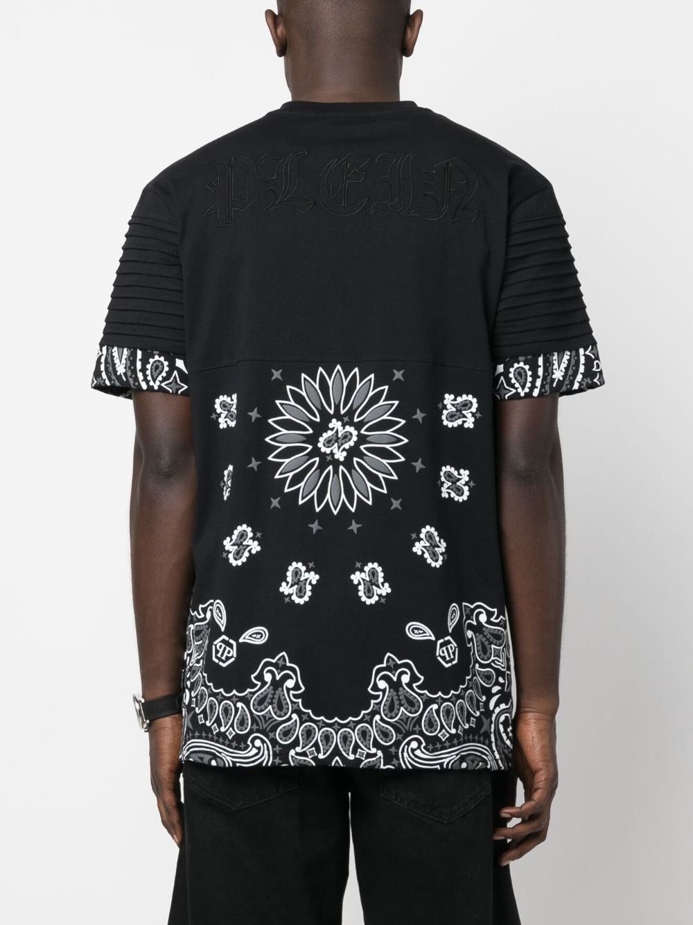 bandana-print ribbed T-shirt - 4