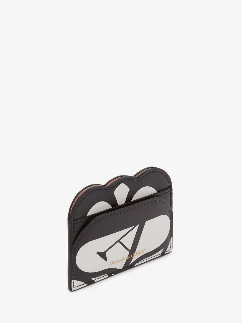 Seal Logo Card Holder in Ivory/black - 2