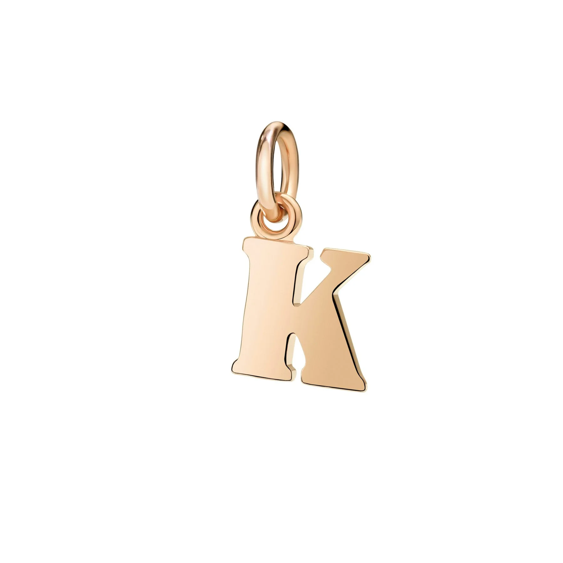 ROSE GOLD LETTER K CHARM - 1