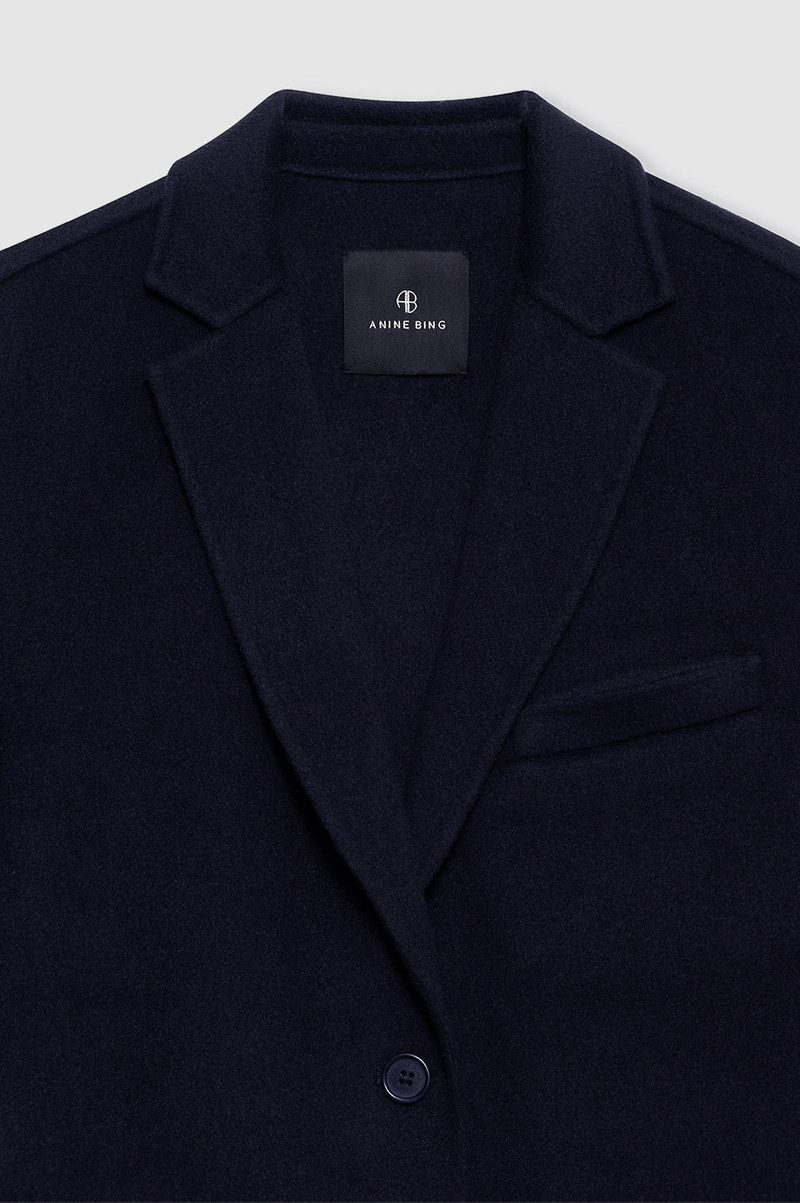 Quinn Blazer - Midnight Blue Cashmere Blend 5
